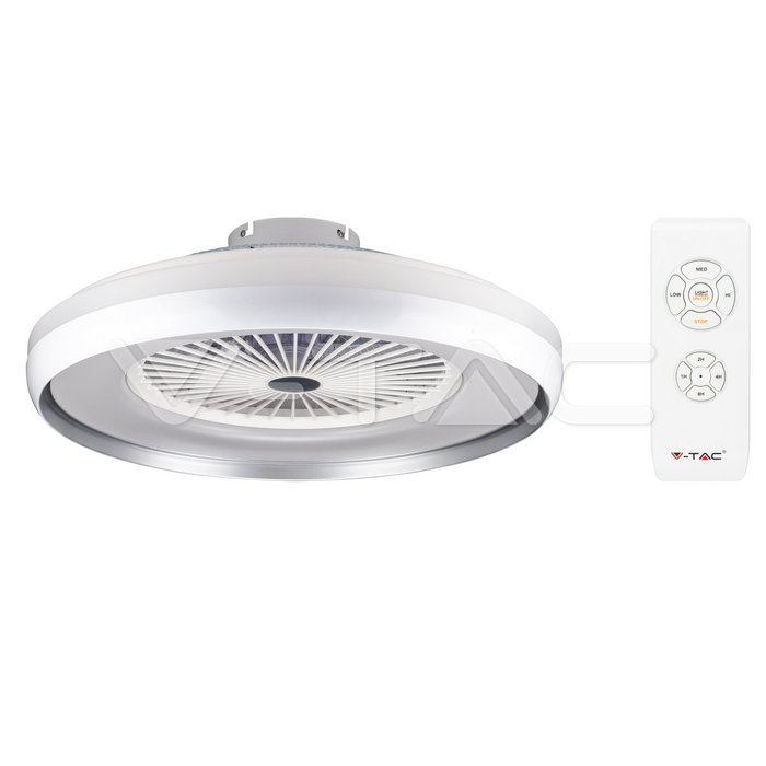 VT-5022 45W FAN WITH CEILING LIGHT &amp; RF CONTROL CCT:3 IN 1-AC MOTOR-GREY RING