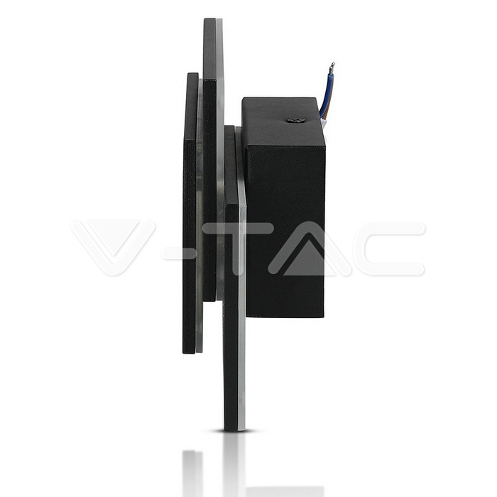 VT-712 12W LED Wall Light Black Body 3000K IP20