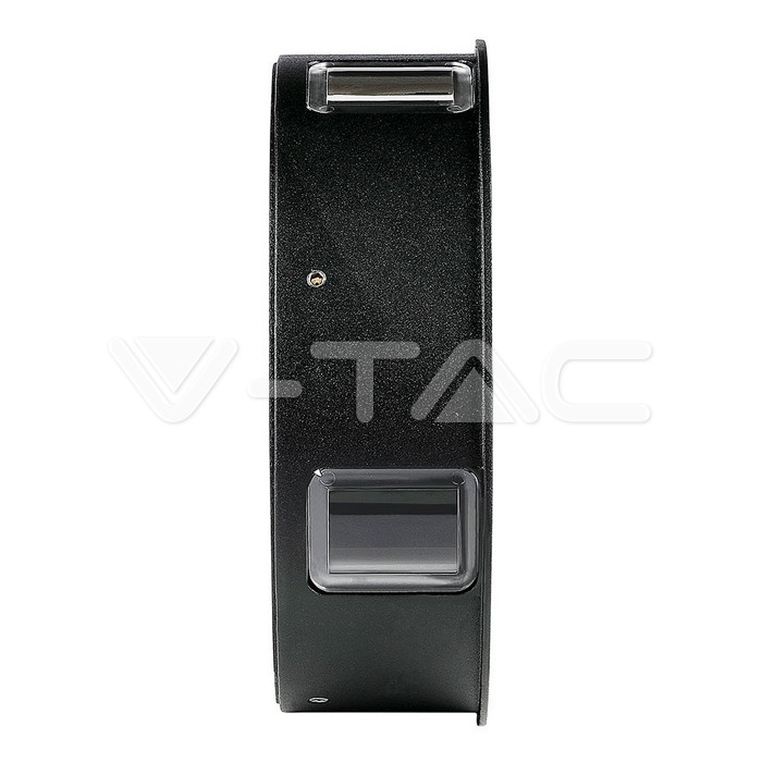 VT-706 4W LED Wall Light Black Body Round 4000K IP65