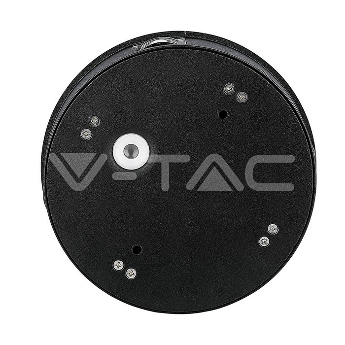 VT-706 4W LED Wall Light Black Body Round 4000K IP65