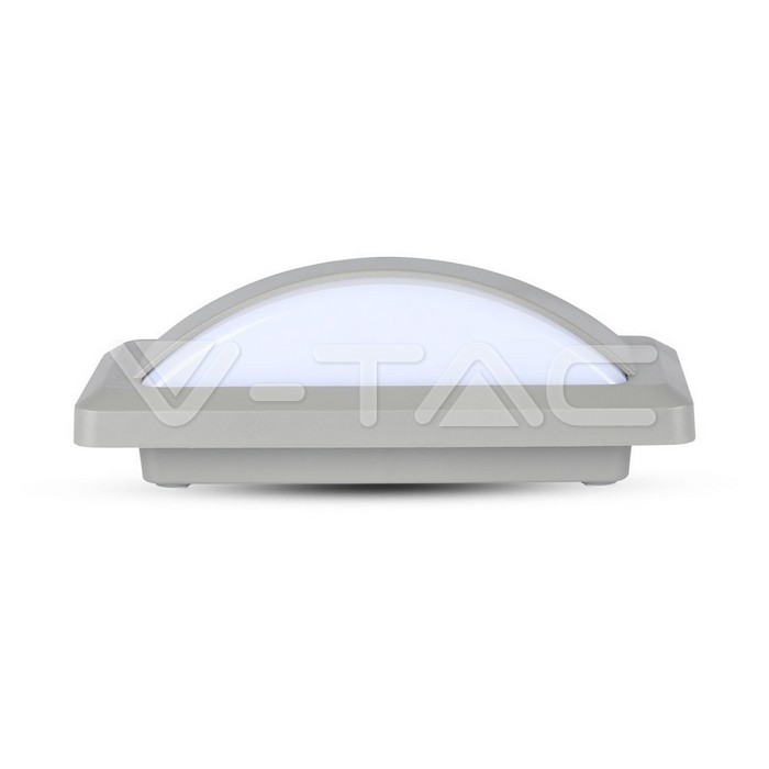 VT-8058 12W LLED Bulkhead With Softlight 6500K Grey Body IP65