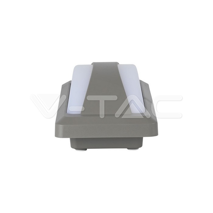 VT-8058 12W LLED Bulkhead With Softlight 6500K Grey Body IP65