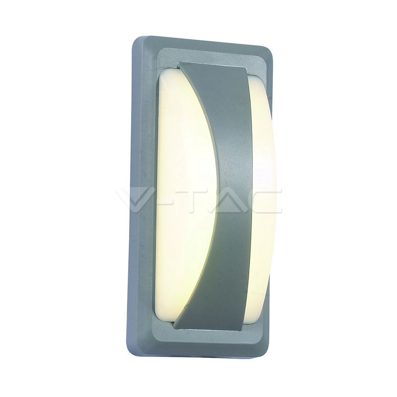 VT-8058 12W LLED Bulkhead With Softlight 6500K Grey Body IP65