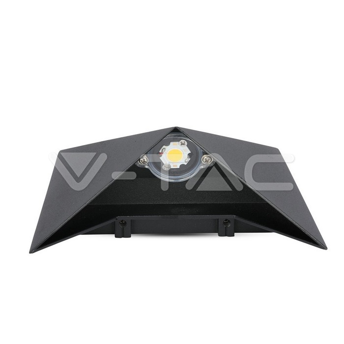 VT-825 5W LED Wall Light Black Body IP65 4000K