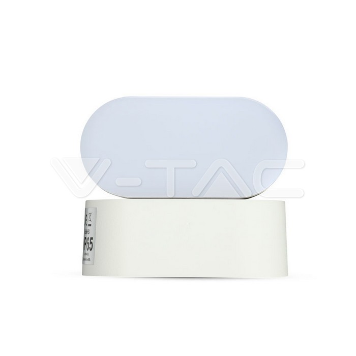VT-816 6W LED Wall Light White Body IP65 Movable 4000K