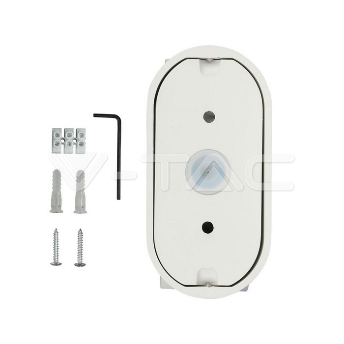 VT-816 6W LED Wall Light White Body IP65 Movable 4000K