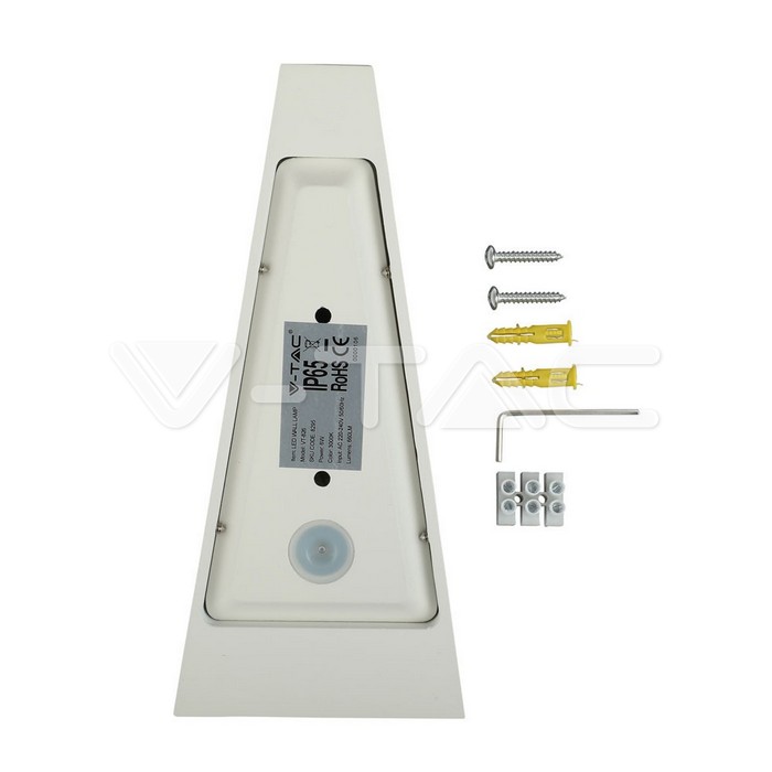 VT-826 6W LED Wall Light White Body IP65 4000K