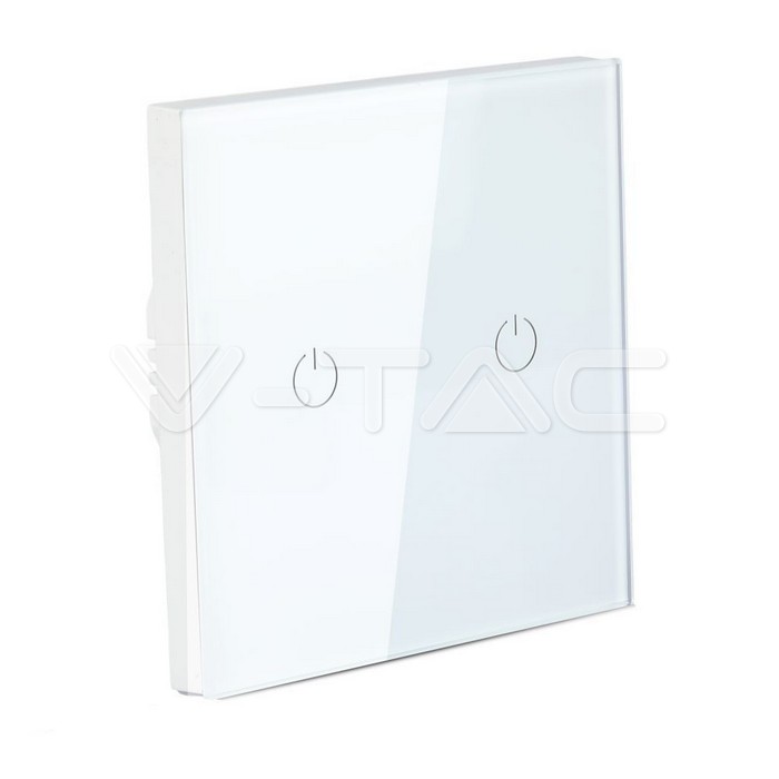 VT-5004 WIFI Touch 2 Way Switch Compatible With Amazon Alexa And Google Home White