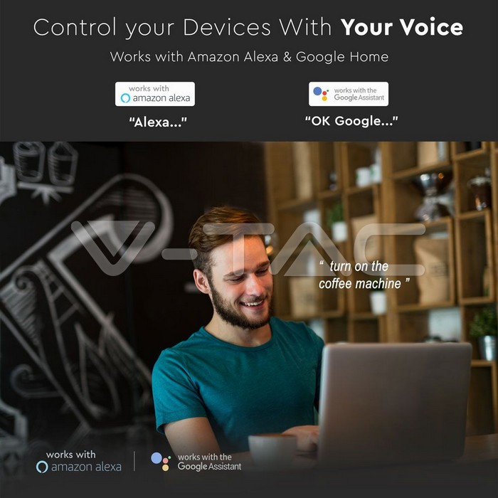 VT-5008 WIFI Online Switch Compatible With Amazon Alexa And Google Home