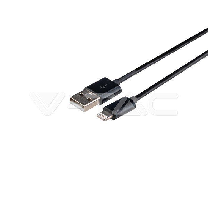 VT-5552 1.5M IPHONE CABLE BLACK WITH MFI LICENCE