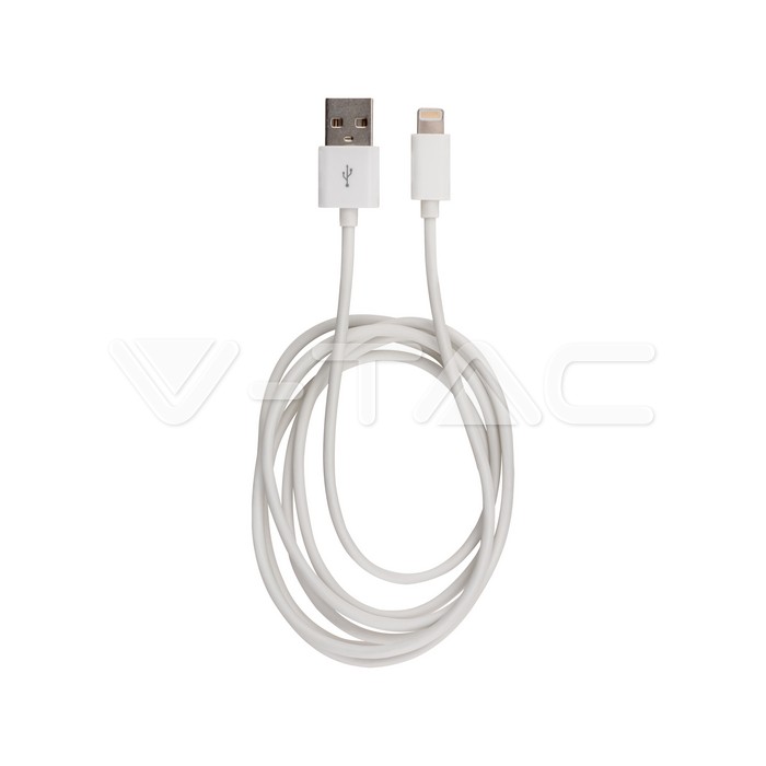 VT-5552 1.5M-IPHONE CABLE WHITE-WITH MFI LICENCE