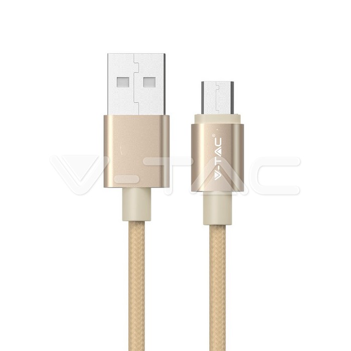 VT-5331 1M MICRO USB CABLE GOLD PLATINIUM SERIES