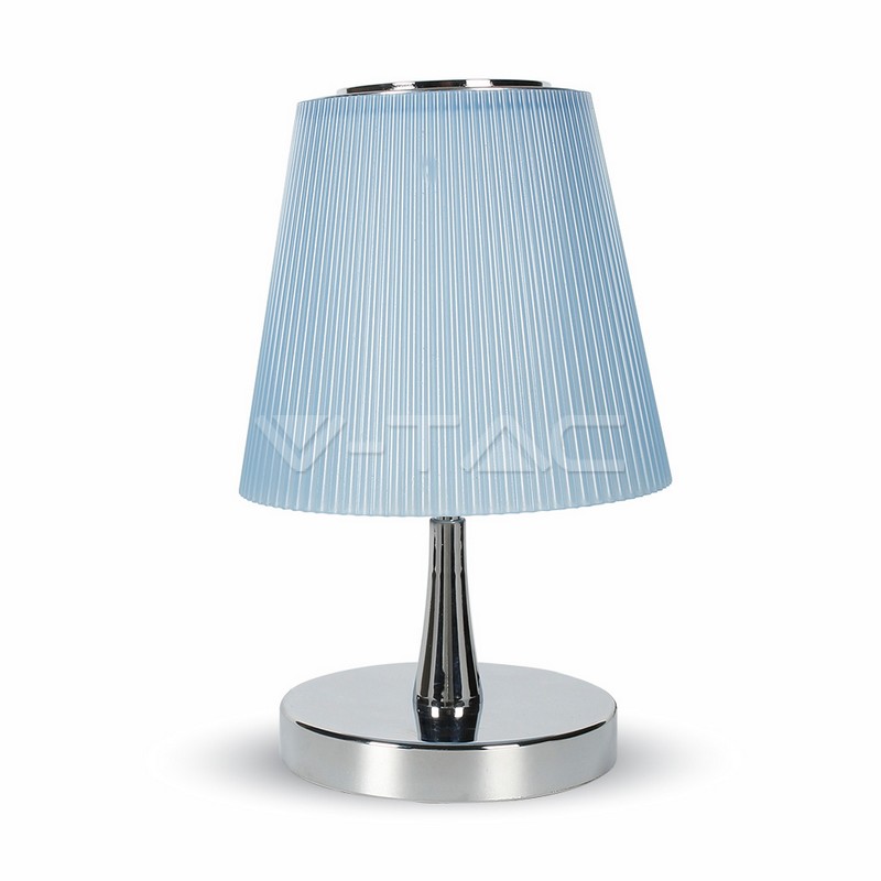 VT-1035 5W LED Desk Lamp 4000K Chrome Body+Blue Shade