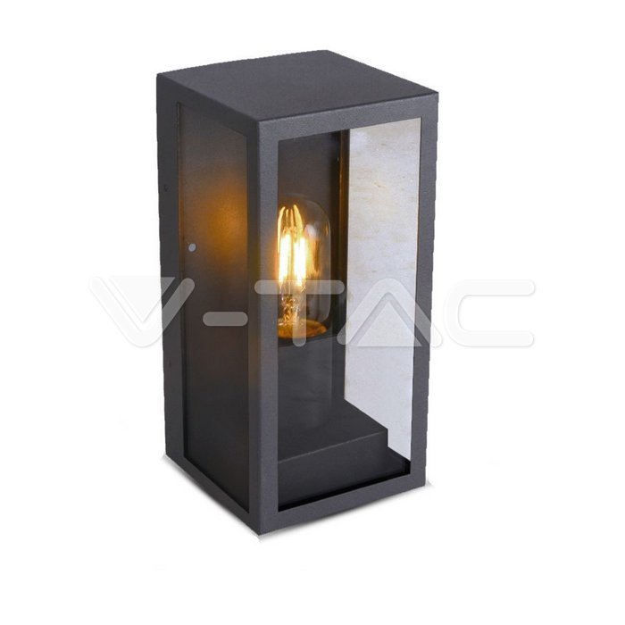 VT-837 Wall Lamp 1*E27 Matt Black Clear Glass