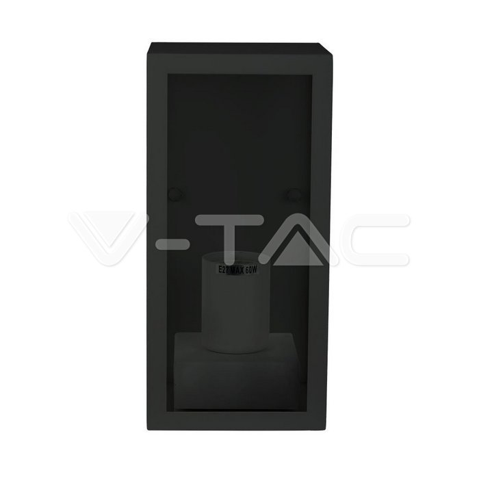 VT-837 Wall Lamp 1*E27 Matt Black Clear Glass