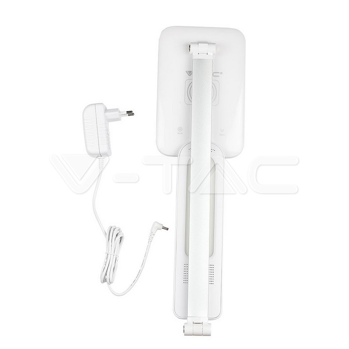 VT-1027 7W LED Table Lamp With Wireless Charger 3in1 White
