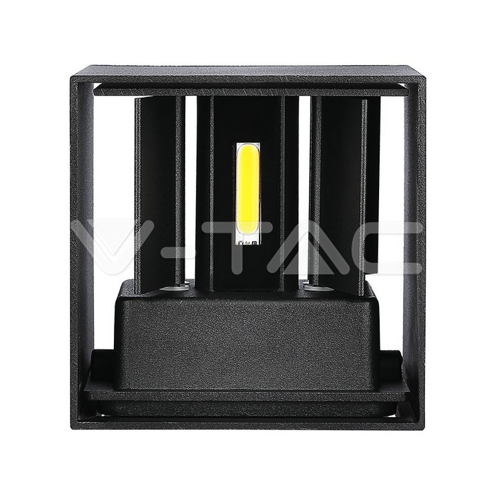 VT-759-12 12W WALL LAMP WITH BRIDGELUX CHIP 3000K BLACK SQUARE