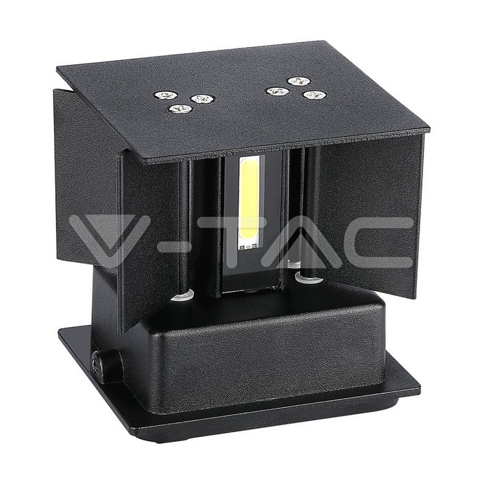 VT-759-12 12W WALL LAMP WITH BRIDGELUX CHIP 3000K BLACK SQUARE