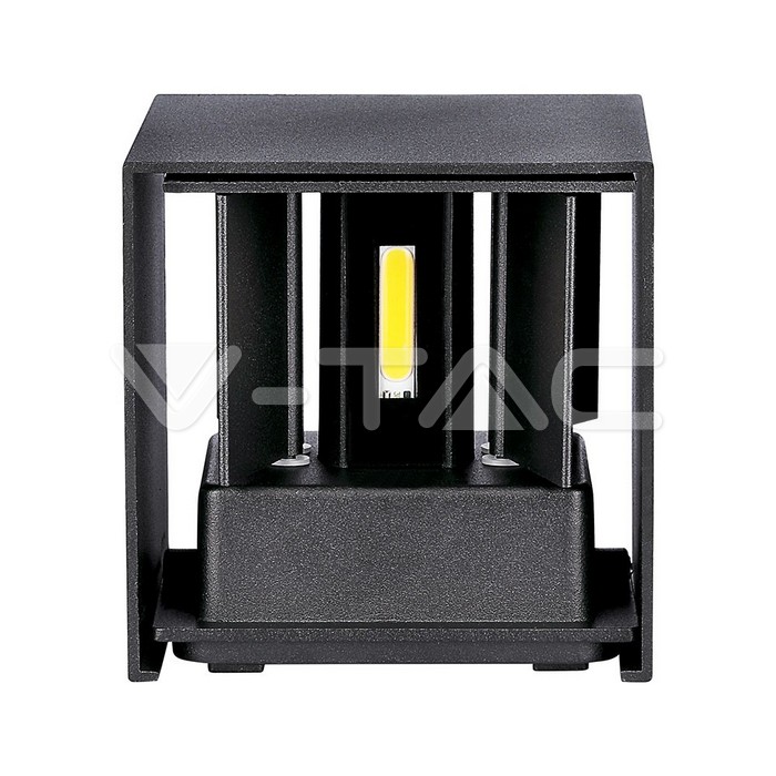 VT-759-12 12W WALL LAMP WITH BRIDGELUX CHIP 3000K BLACK SQUARE