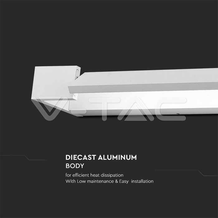 VT-819 18W LED Wall Lamp White Boddy IP44 4000K