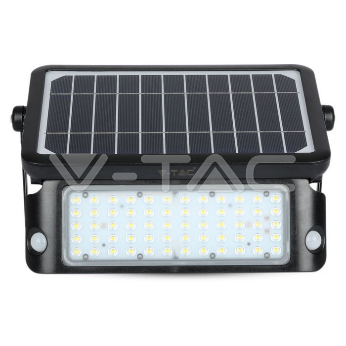 VT-787-10 10W LED Solar Floodlight Black Body 4000K