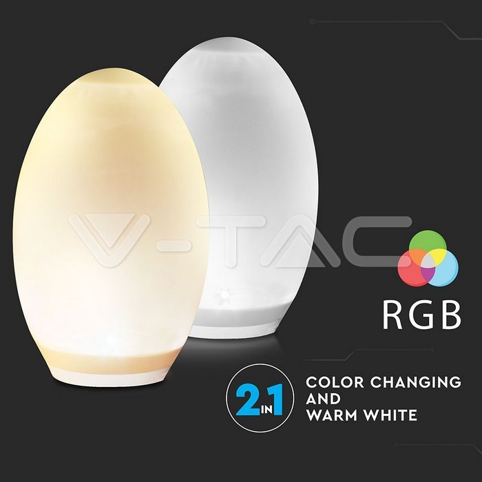 VT-7815 LED SOLAR EGG LIGHT RGB+WW