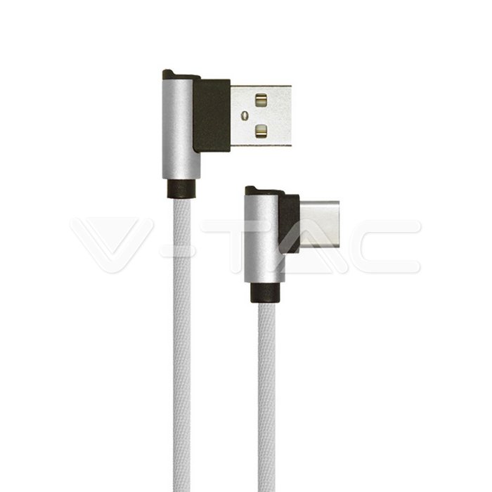 VT-5362 1M TYPE-C USB CABLE GREY DIAMOND SERIES