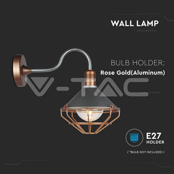 VT-720R WALL LAMP ROSE GOLD DOWN IP65