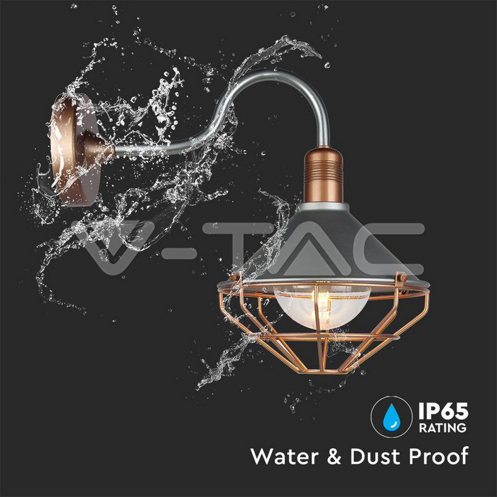 VT-720R WALL LAMP ROSE GOLD DOWN IP65