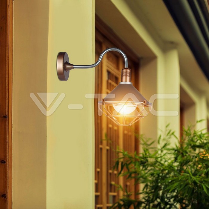 VT-720R WALL LAMP ROSE GOLD DOWN IP65