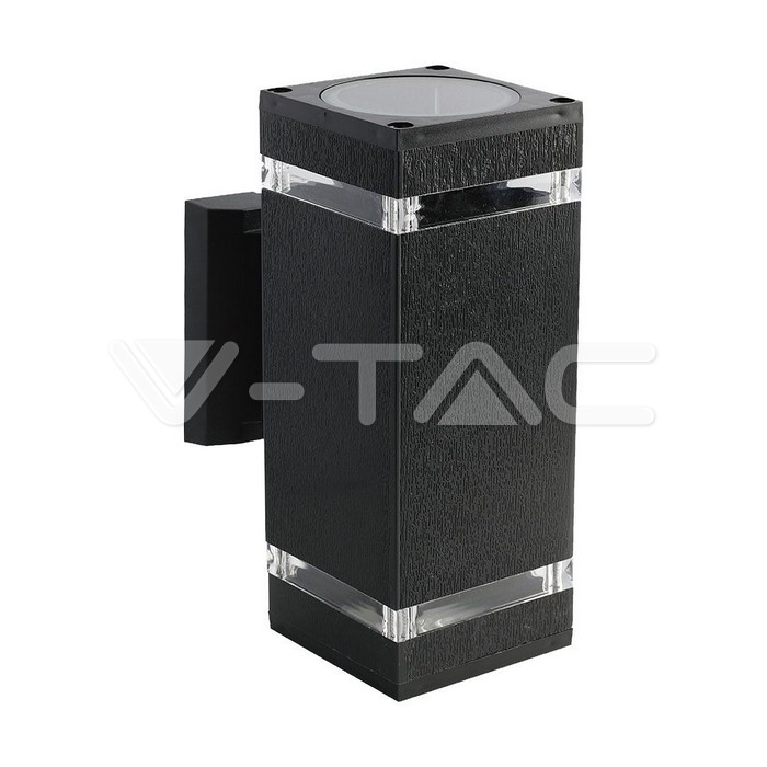 VT-968 LED WALL LIGHT BLACK BODY SQUARE E27 IP44