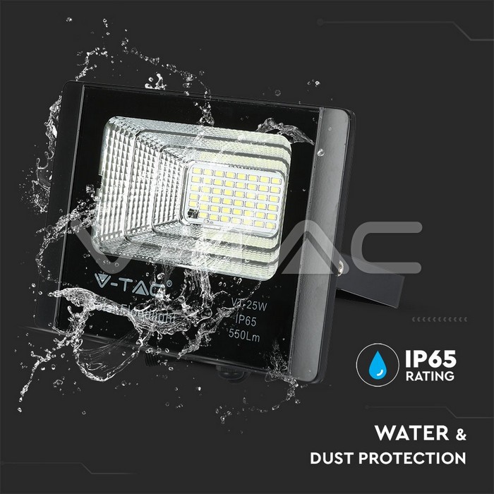 VT-25W 12W LED SOLAR FLOODLIGHT 6000K