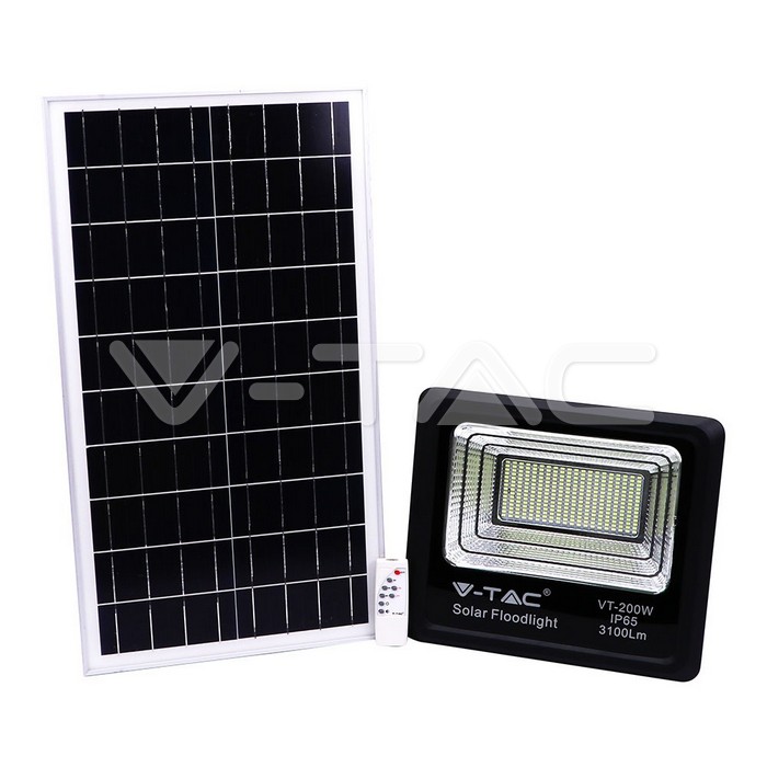VT-200W LED SOLAR FLOODLIGHT COLORCODE:6000K