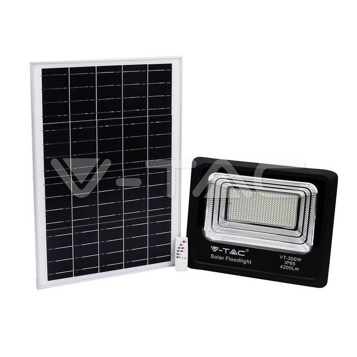 VT-300 LED SOLAR FLOODLIGHT 6000K