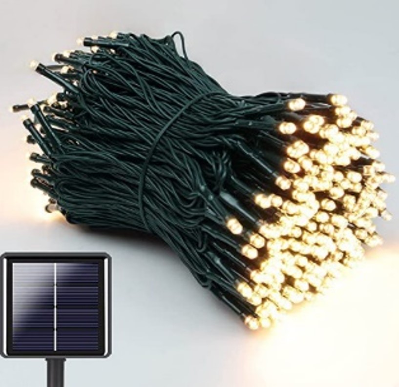 GUIRLANDE SOLAIRE 12M 100 LED RGB AVEC TELECOMMANDE