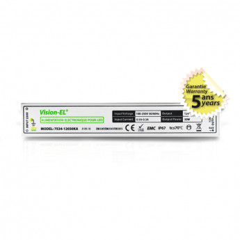 ALIM LED VISION-EL 12 V DC B LUMINEUX 30 W IP67
