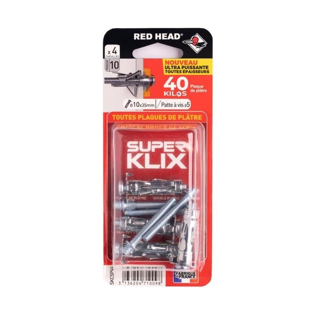 Chevilles à frapper Frapex multi-matériaux 5 x 35 mm par 25 RED HEAD