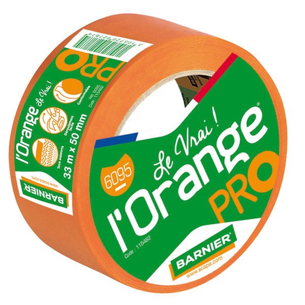 Ruban adhésif orange multi usage 33 m x 50 mm 3M