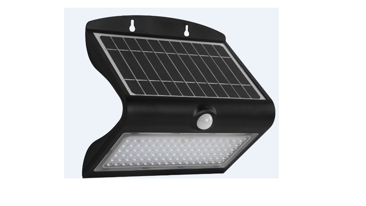 Solar Wall Light Butterfly 8W BLACK BODY 6000K - BACK 3200K