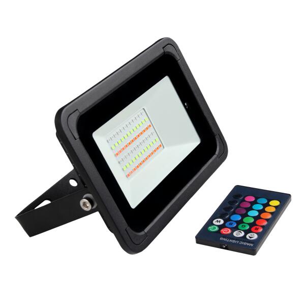 RGB FLOODLIGHT 25W WITH REMOTE