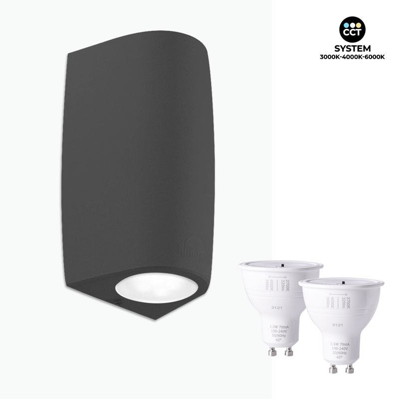 FUMAGALLI MARTA 90 2L NOIR SATIN LED GU10 6W CCT
