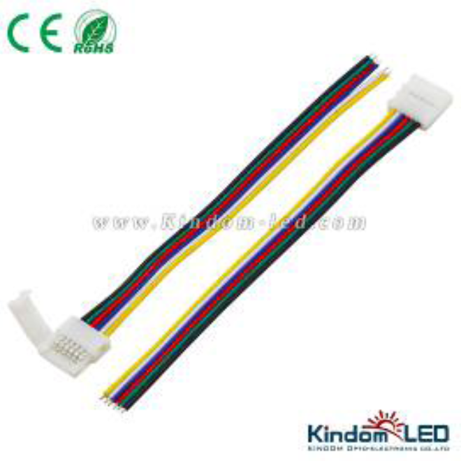 Connecteur rapide 6pins 15cm pour ruban RGB+CCT