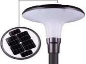TETE DE LAMPADAIRE SOLAIRE POUR JARDIN ROND