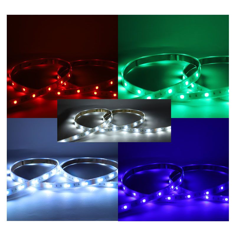 Bandeau LED RGB+W 5m 60 LED/m 9W/m IP67 - 12V