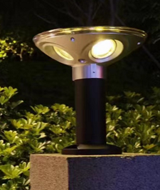 UFO SOLAR BOLLARD 30CM 6000K