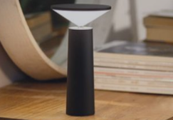 LAMPE DE BUREAU RECHARGEABLE CHAMPIGNON NOIR