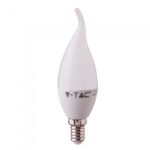 VT-258 5.5W PLASTIC CANDLE FLAME BULB WITH SAMSUNG CHIP 4000K E14