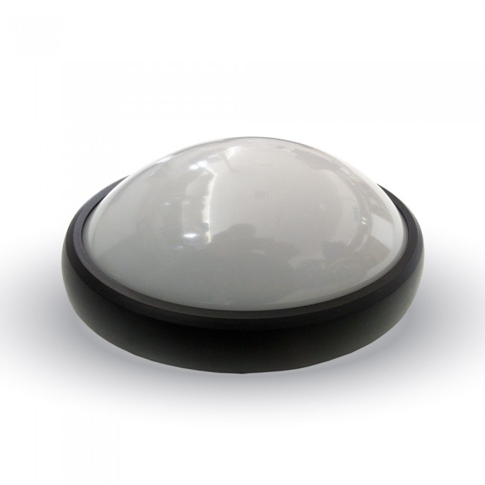 VT-8014 8W Dome Light Round Black Body 6400K IP66