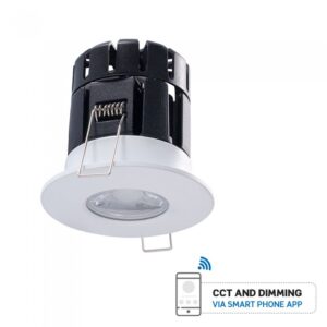 VT-7710D 10W LED Downlight Bluetooth Fire Rated CCT Changeable Dimmable IP65