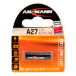 Blister Alcalines ANSMANN A 27 12 V- Blister de 1
